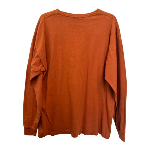 Lost Creek Long Sleeve Graphic T-Shirt Mens XL Orange Deer Skull Design Cotton - Picture 2 of 8